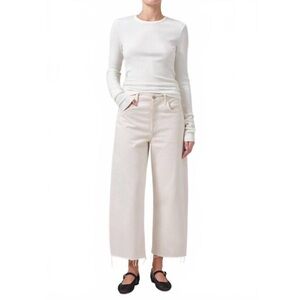 NEW CITIZENS OF HUMANITY ayla raw hem crop jeans Sz 32